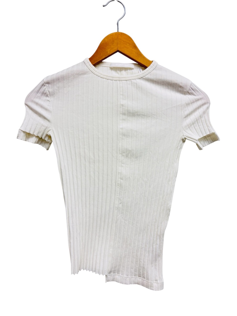 Helmut Lang Luxe Pima Ribbed Top - Picture 4 of 13